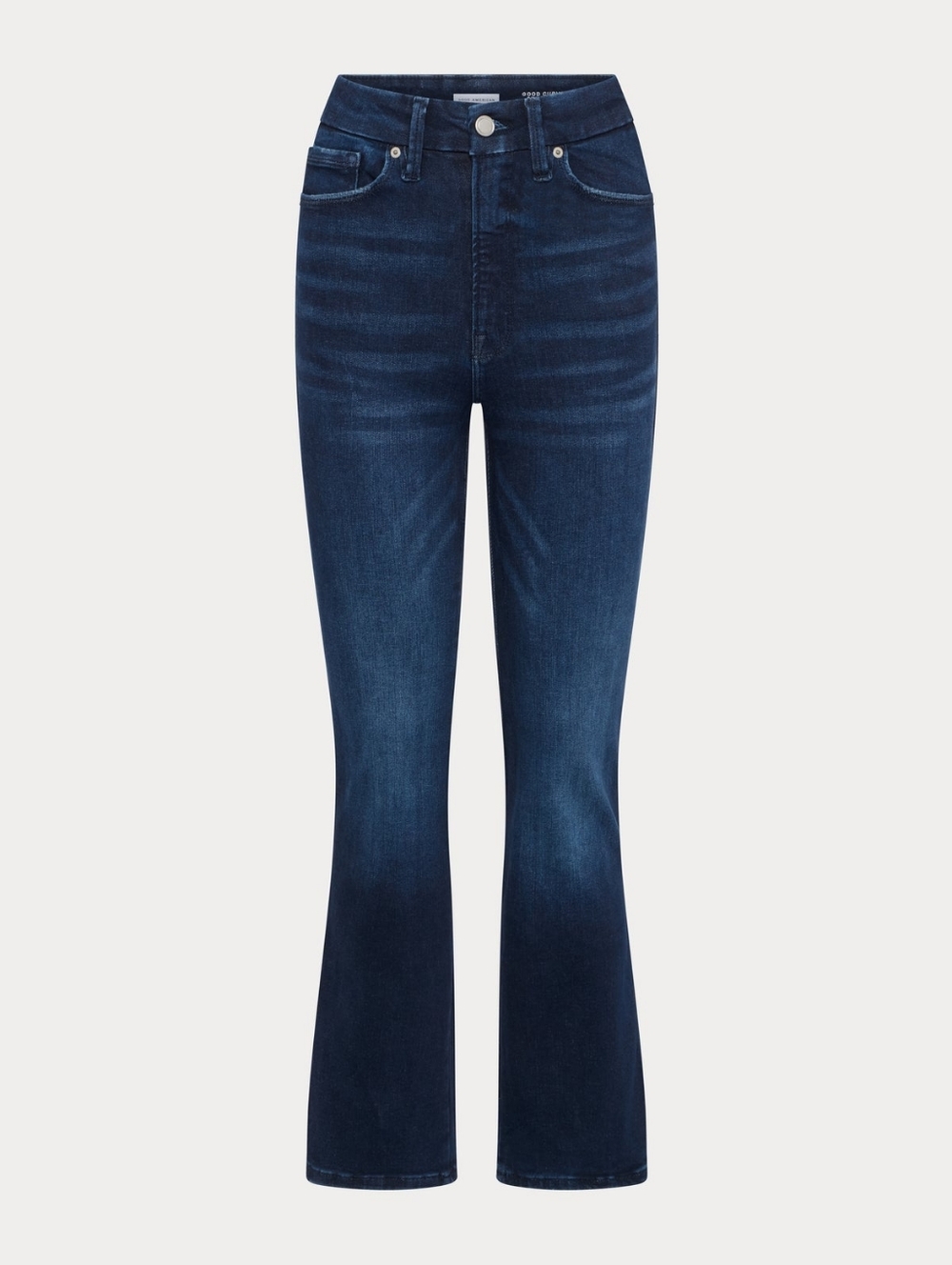 Good American High-Rise Straight Leg Jeans in Dark Indigo - Picture 5 of 15